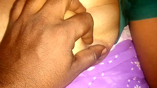 Indian Hot Tamil Aunty Beauty Boobs Show with Young Man