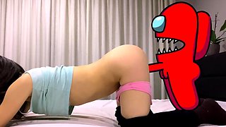 Among Us Futa Impostor Fuck My Step Sis   Animation   USB