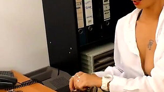 Deep sex in the office