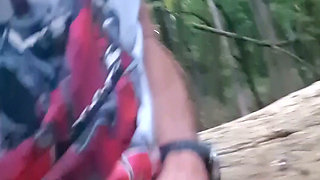 Hitting the penis with sticks