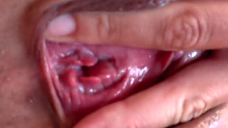 JOI Instructions with Lots of Saliva I Hold My Pussy Open Blonde 18 Year Old with Big Tits Tattoos and Hairy Pussy