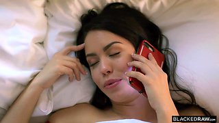 Slim Brunette Calls Ex Black Boyfriend Over for Hard Passionate Fuck