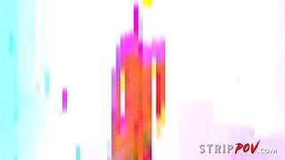 Lap dance sex movie with inveigling Delicious from Strip POV