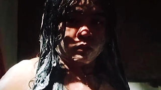 Filipina Babe Plays in Abandoned Comfort Room While on Secret Video Call - Ayesha Sy