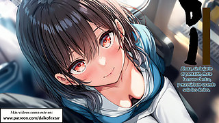 Spanish Hentai JOI - Naughty masturbates you on the Japanese train.
