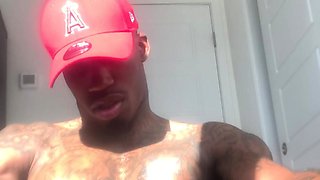 Solo Black Gay Masturbating