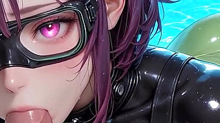 Aqua Ivy Believes the Best Diving Lessons Are Taught up Close - Ai Generated