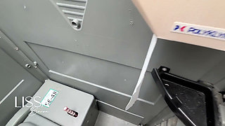 Portable Toilet Disaster Peeing Plus Fingering.