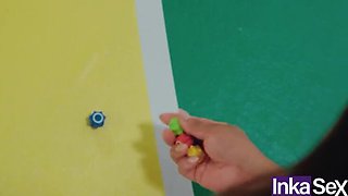 Squid Game Parody: Busty Brazilian Vitoria Beatriz Fucked by Dwarves