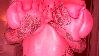 Hot tattoo girl, asmr, big boobs
