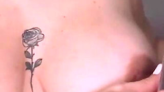 Pregnant Oil on Tits, Masturbation and Squirt