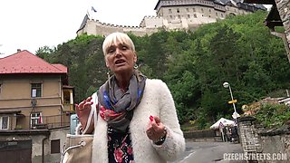 Blonde Guides Outdoor Czech Streets Pounding
