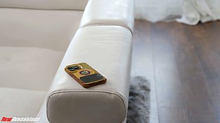 Babysitter Mazy Myers wears no panties at work