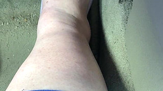 Pedal Pumping in Purple Socks