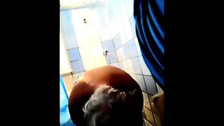 Stepmom soaping her lush mature body