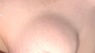 Shooting a Big Load on My Wife's Boob