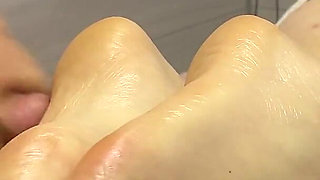 Valentine's Footjob Fantasy: Oiled Soles & Rose Petals