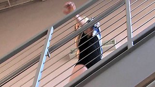 Blonde tight pussy babe solo toy fun in glamour masturbation