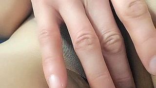 Wearing Pantyhose and Fingering My Crotch