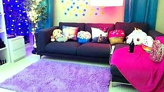 Close up teen foot worship