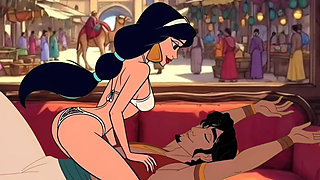 Dominant Princess Sits Her Ass on a Cuckold's Face and Experiences Pleasure and Orgasm