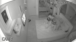 Amateur couple enjoys intimate homemade bed sex with sensual passion