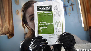 Latex and Surgical Gloves Tease and JOI