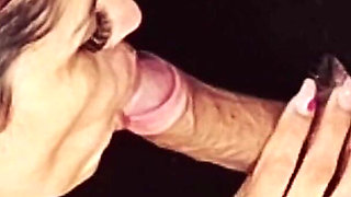Wife Takes a Load Inside a Stranger at a Glory Hole!