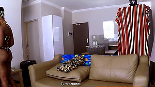 This BIG ASS EBONY MILF had to get back to her hubby