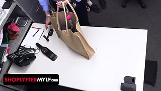 Loss Prevention Officers Bang Shoplifting MILF Christie Stevens and Her Stepson!