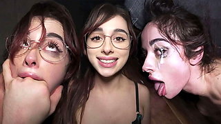 Amateur College Teen Audrey Reid Rough Doggystyle Riding and Squirting Facial