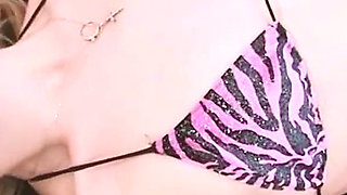 Sexy and Seductive Scene-1_kinky Blonde in Bikini Fucking with a Big Dildo Alone