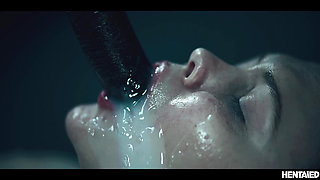 Hentai Monster Futanari - Asian Babe Grows Futa Cock And Creampies Chubby Bbw