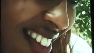 Sexy Black Couple Love In The Garden...pussy Licking Pussy Fucking