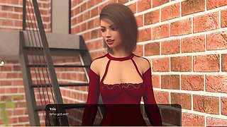 Playthrough of a visual novel featuring a maid with a cute booty