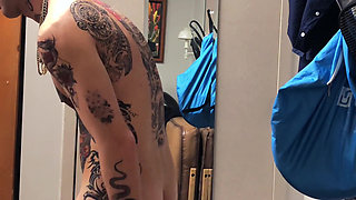 Tatted Twink Masturbation Solo