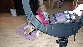 College Girl Gets Her Pussy Fucked with Rc Car