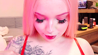 Tittyfuck Horny Babe, Cum on Tits, Oiled Boobs