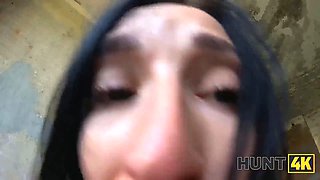 Hunt4k. cheating and schlong riding in the abandoned place