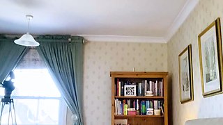 Sexy amateur blonde fingers and toys her wet pussy