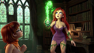 Velma and Daphne Become Fully Nude in Haunted Mansion Ghost Mystery as Their Clothes Tear During Investigation