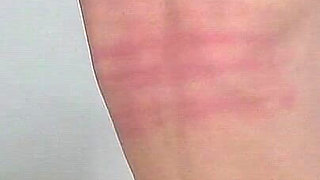 Katie Gold Spanking Machine - Bare Back Whipping