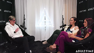 Pornstars Podcast After Lesbian Hookup! Vanna Bardot & Melissa Stratton the Adult Time Podcast