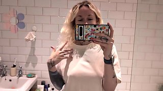 Soaked  Surprised: My First Clothed Bath