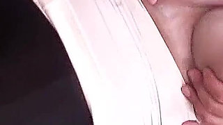 Asian teen with hairy pussy filmed in gym at gangbang