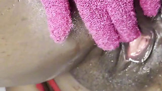 Horny Teen Girl +18yrs Gets Naughty in the Shower Recording Video 4 Her Lecturer Lover!
