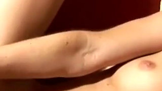 Wonderful Young Girl Has an Intense Orgasm with a Dildo in Her Beautiful Hairy Pussy
