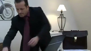Big Tits at Work - Cindy's Boss Loves Her Tight Pussy and Massages