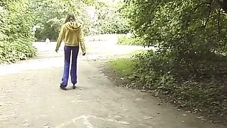Gal Caught in Piss Pants