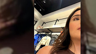 I'm Trying on Some Clothes at a Mall, and a Fan Is Watching Me in Public